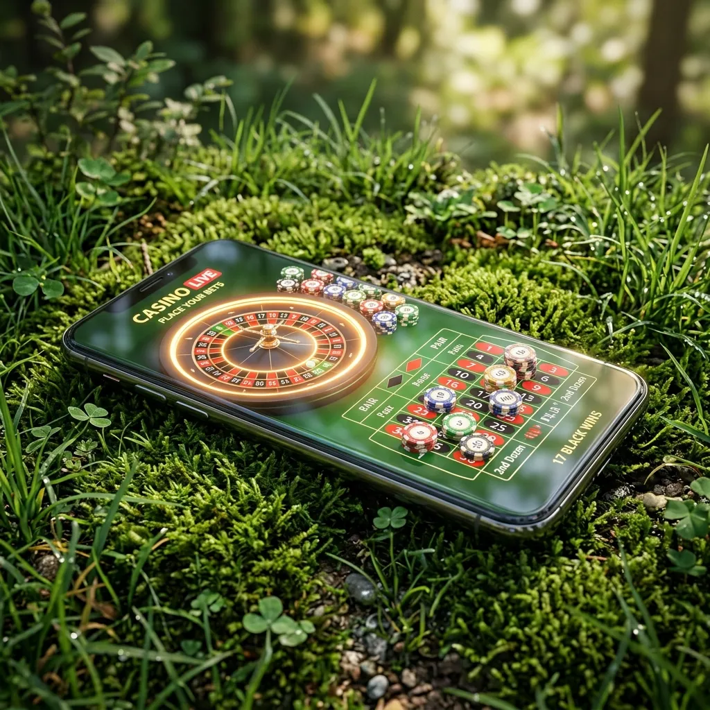 Dispositivo celular com roleta de jogos