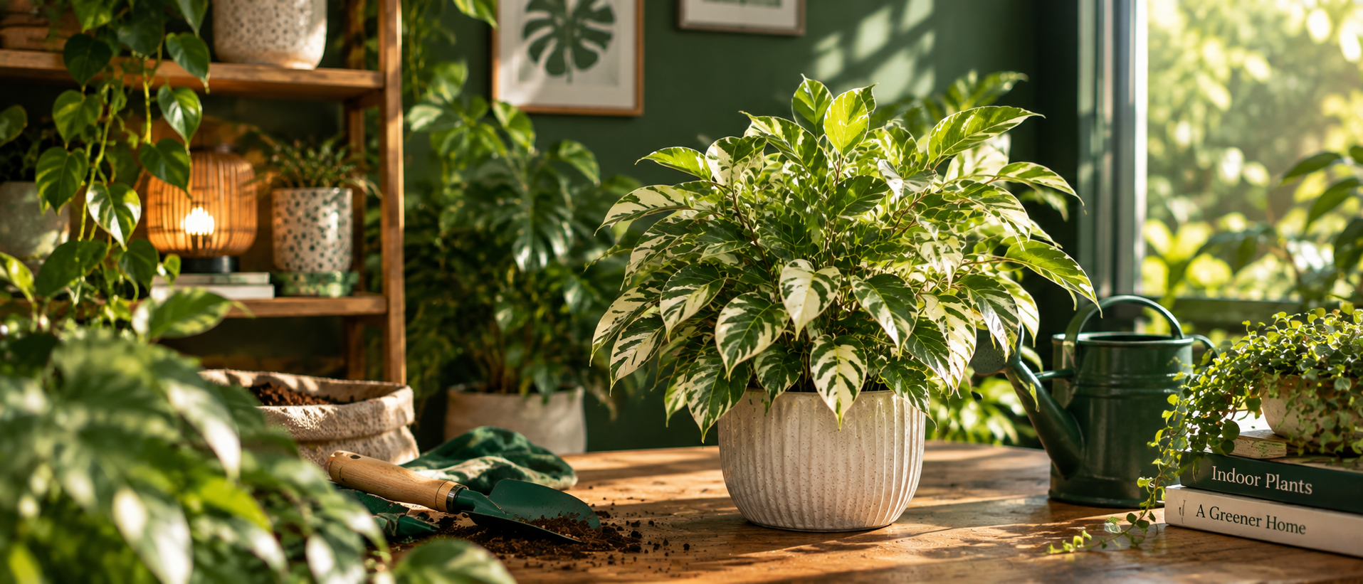 Ficus benjamina em vaso